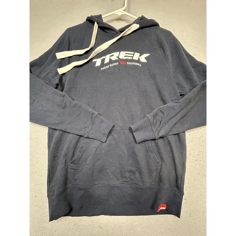 Trek Hoodie Porter Ranch California Cotton Blend Navy Blue Medium Mens